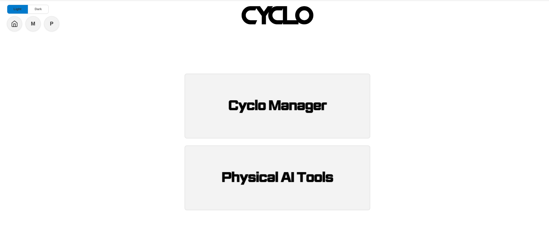 Cyclo Manager App Page