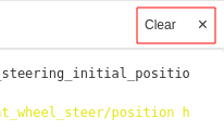 log clear button