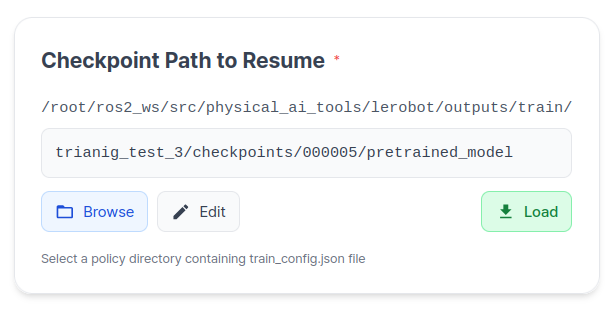Physical AI Tools Checkpoint