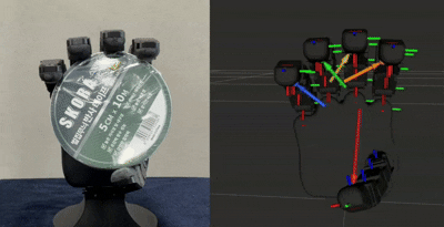 X-axis tactile grasp correction
