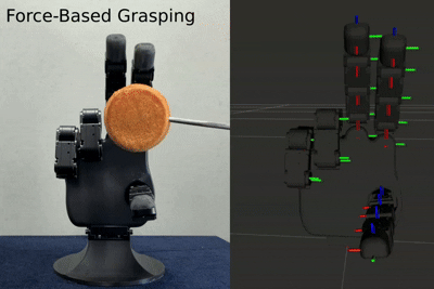 Force-based grasping IDLE mode